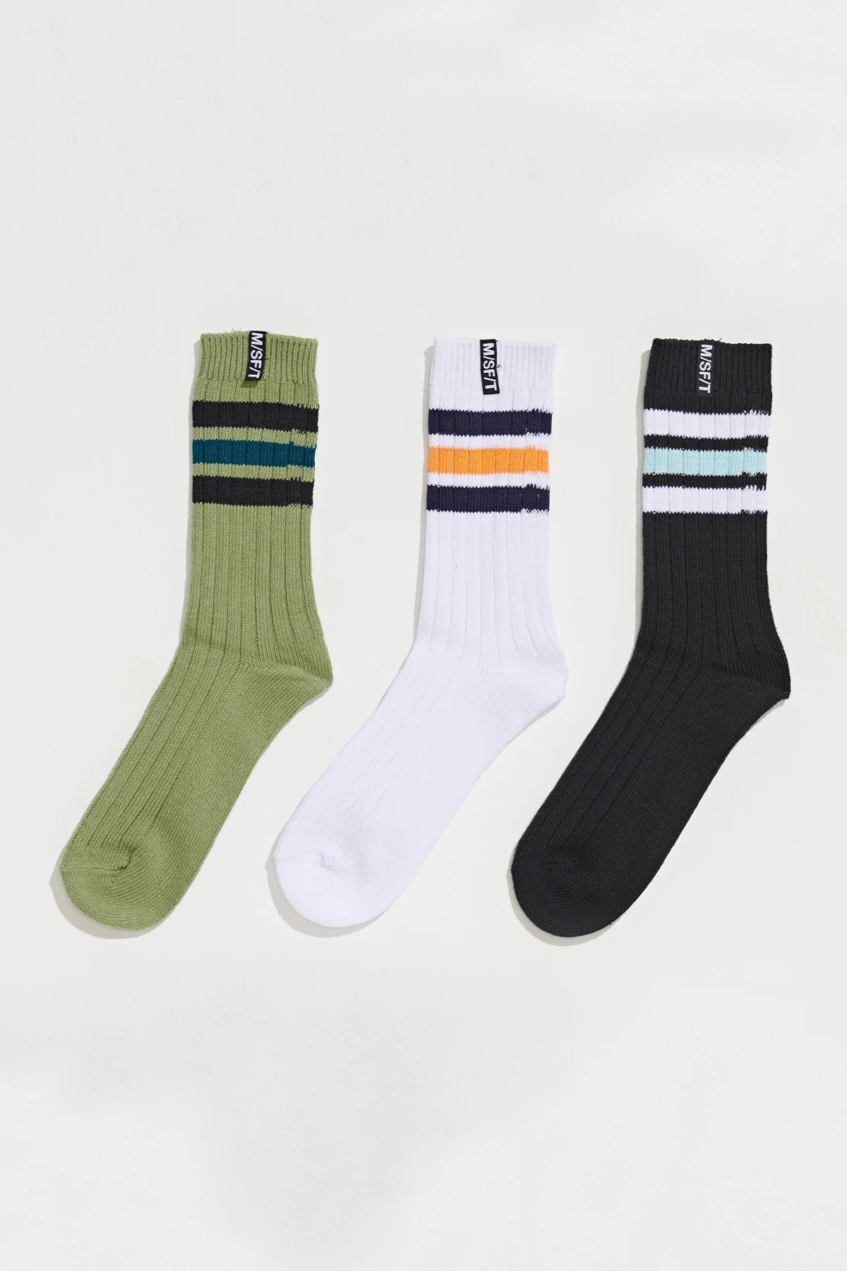 Misfit Stripe Organic Sock 3 pack