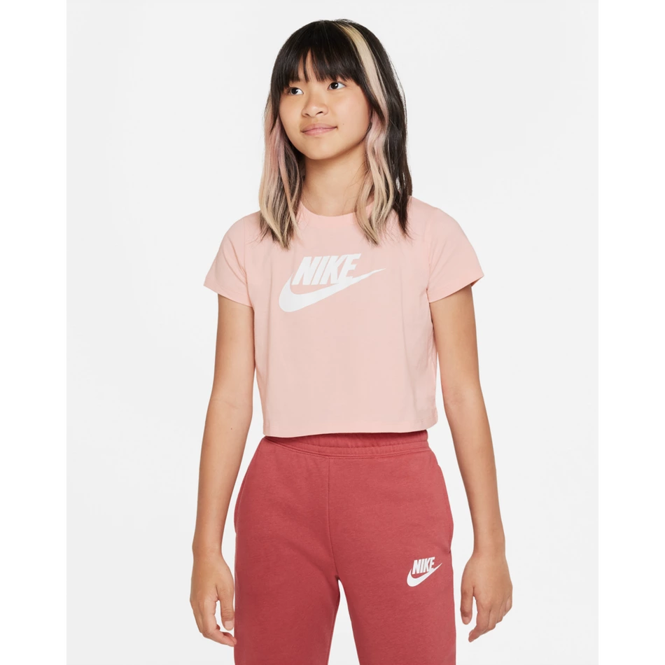 Nike Crop T Shirt Girls essential surf and skate